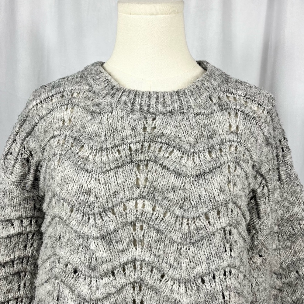 Little Lies Gray Crewneck Sweater. - Picture 4 of 10